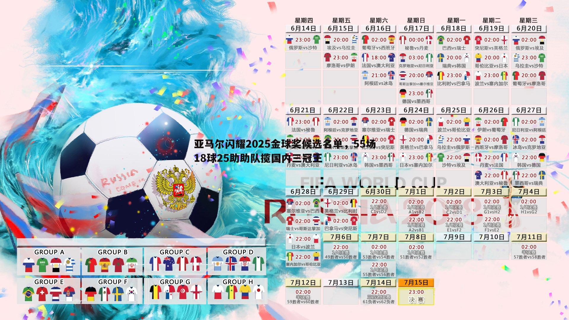 优游国际-亚马尔闪耀2025金球奖候选名单，55场18球25助助队揽国内三冠王